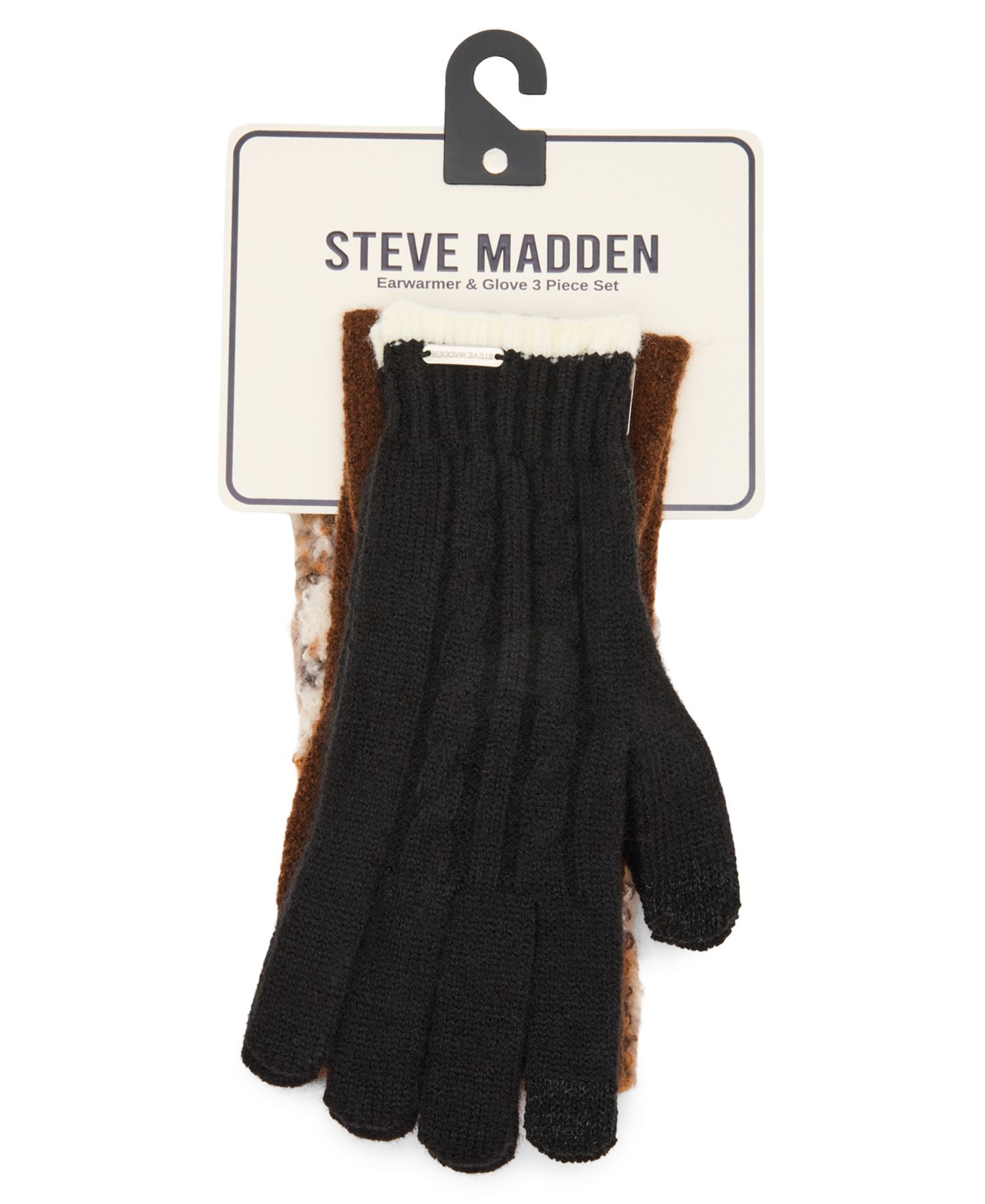 Animal Print 3-Piece Earwarmer Headbands and Glove Set