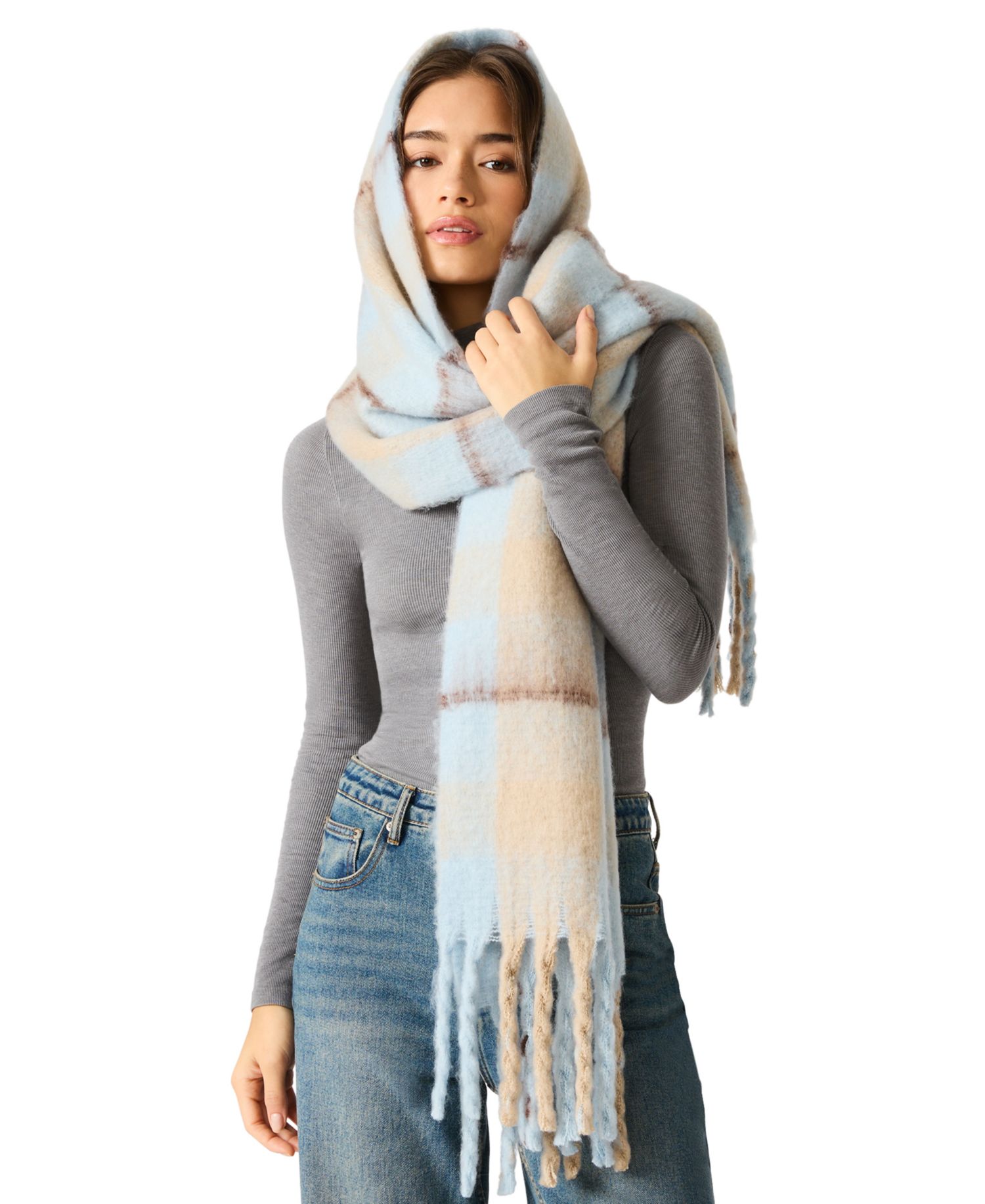 Candy-Striped Lofty Scarf