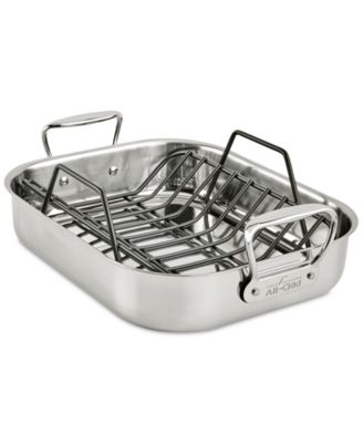 All-Clad - 11" x 14" Stainless Steel Roaster And Rack