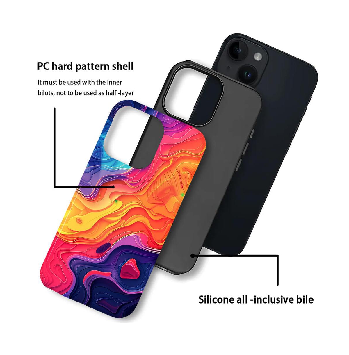 Lisen Dual-Layer Rugged Phone Case Compatible with Apple iPhone 16 Pro Max