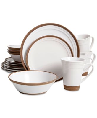 Gibson - Brynn White 16-Piece Dinnerware Set