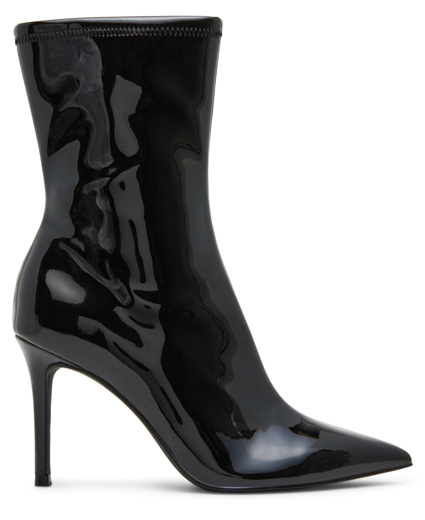 Женские ботинки Madden Girl Kraftt Stiletto Dress Booties, цвет: Чёрный лаковый — фото 2