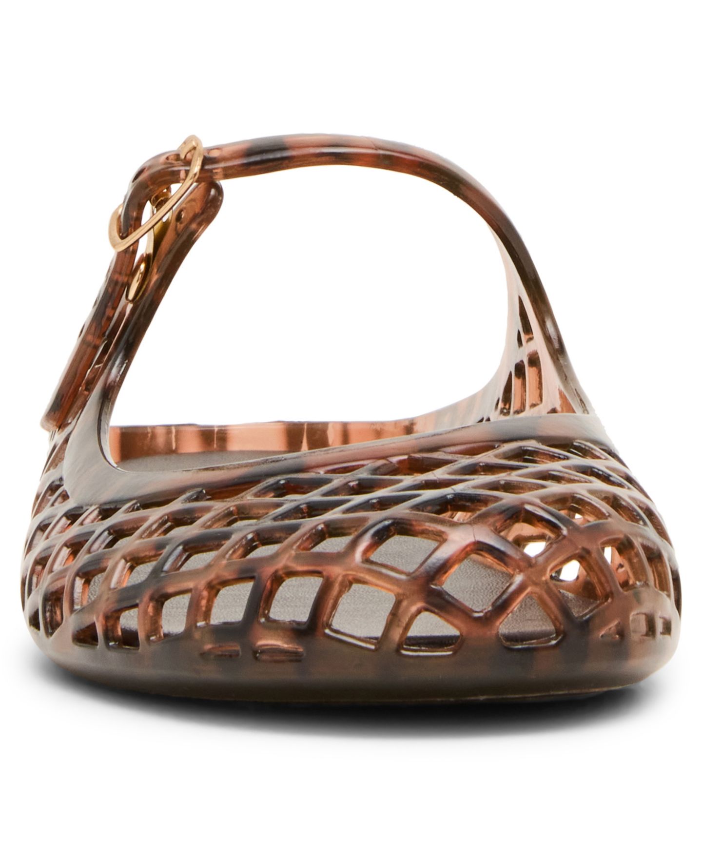 Женские балетки Madden Girl Safron Caged Jelly Mary Jane Slip-On Flats, цвет: Черепаховый — фото 6