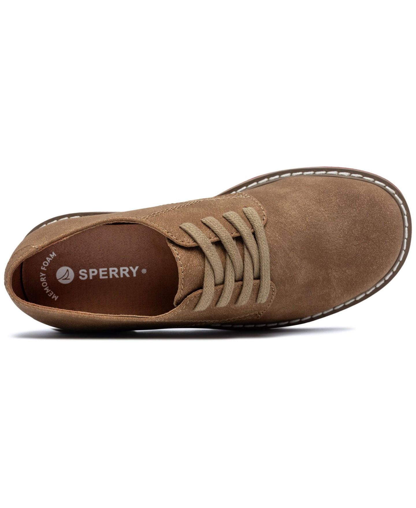Туфли Sperry Tevin II Memory Foam Lace-Up Oxford для мальчиков, цвет: Рыжевато-коричневый — фото 4