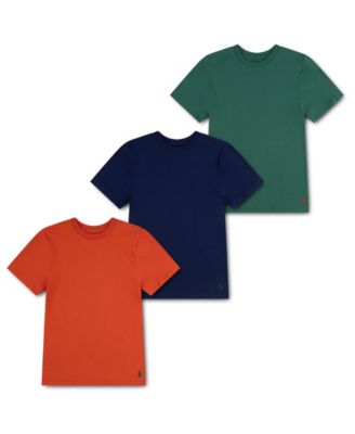 Boys' 8-20 Crewneck Undershirts, 3-Pack