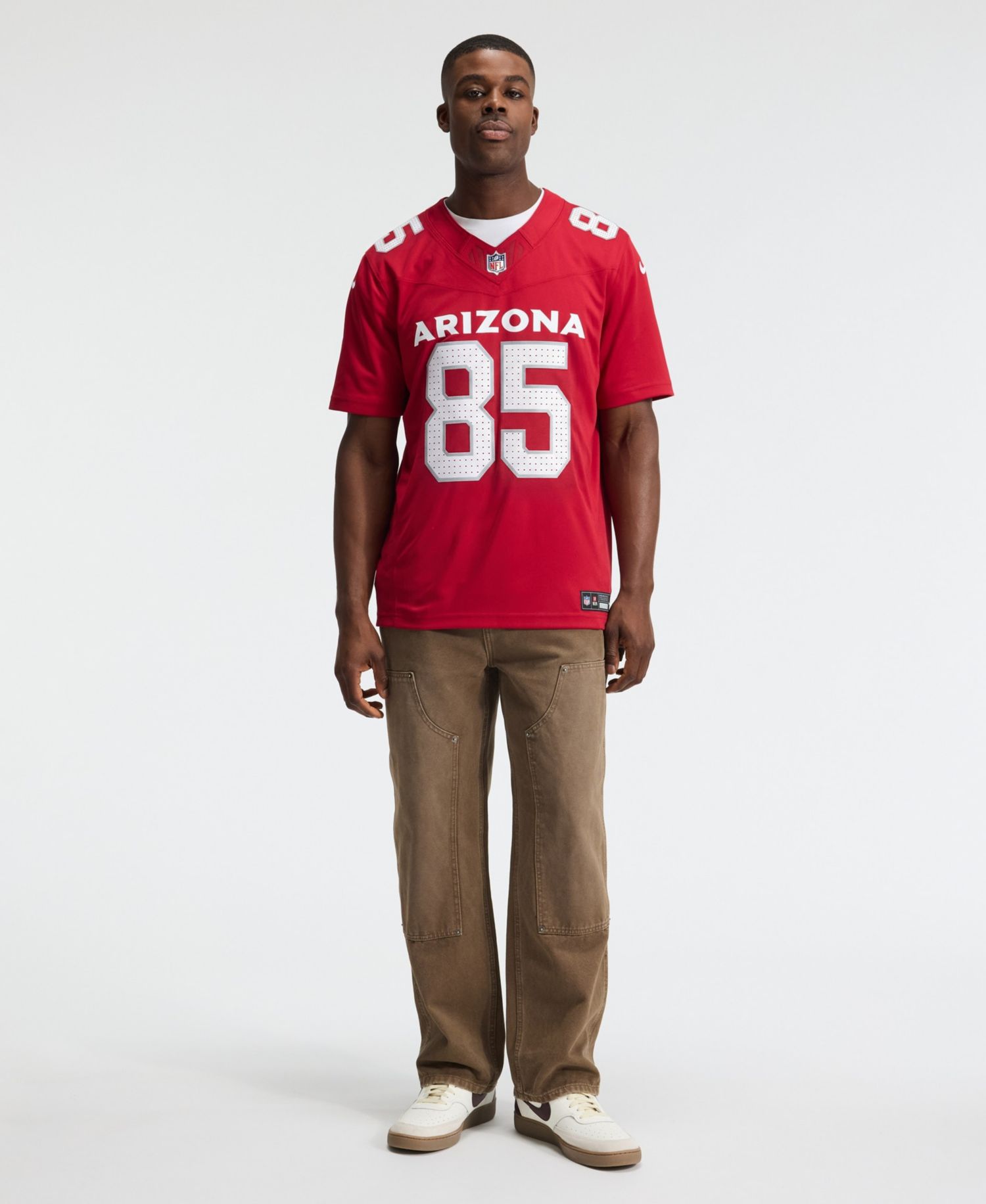 Men's Trey McBride Cardinal Arizona Cardinals Team Vapor F.U.S.E. Stitched Limited Jersey