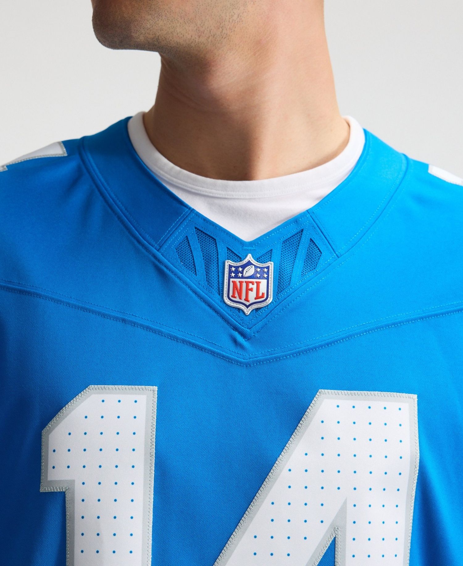 Men's Amon-Ra St. Brown Blue Detroit Lions Vapor F.U.S.E. Stitched Limited Jersey