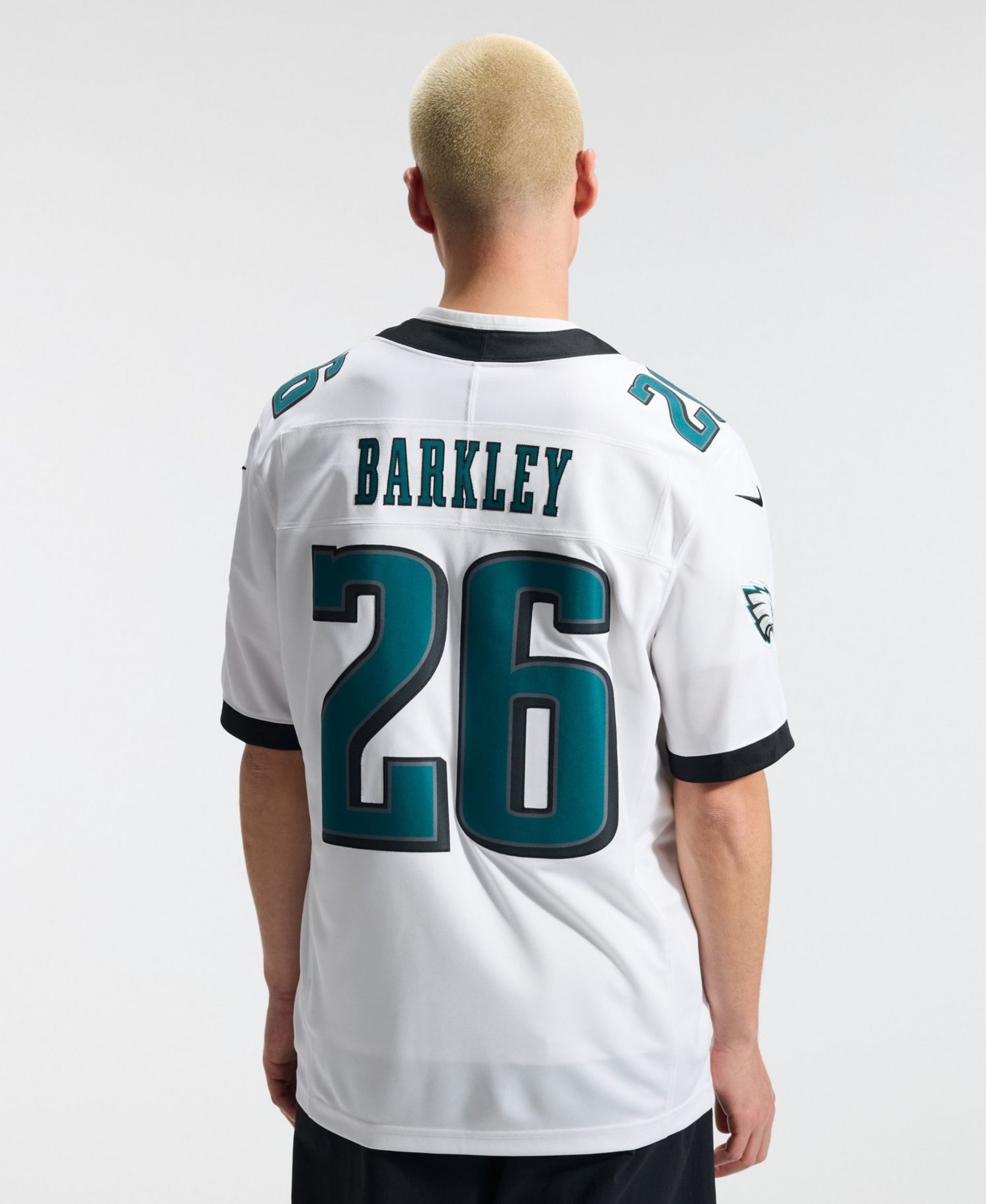 Men's Saquon Barkley White Philadelphia Eagles Vapor F.U.S.E. Stitched Limited Jersey