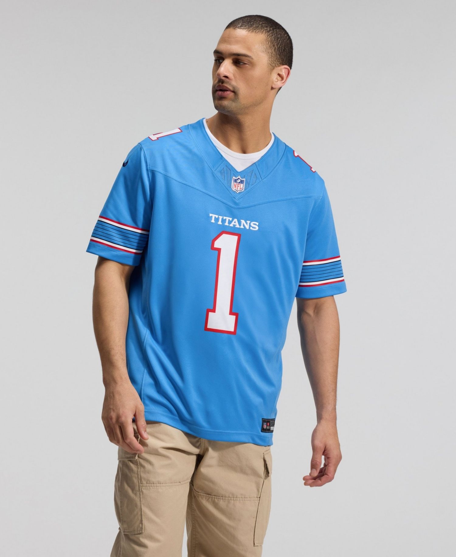 Men's Cameron Ward Light Blue Tennessee Titans Vapor F.U.S.E. Stitched Limited Jersey