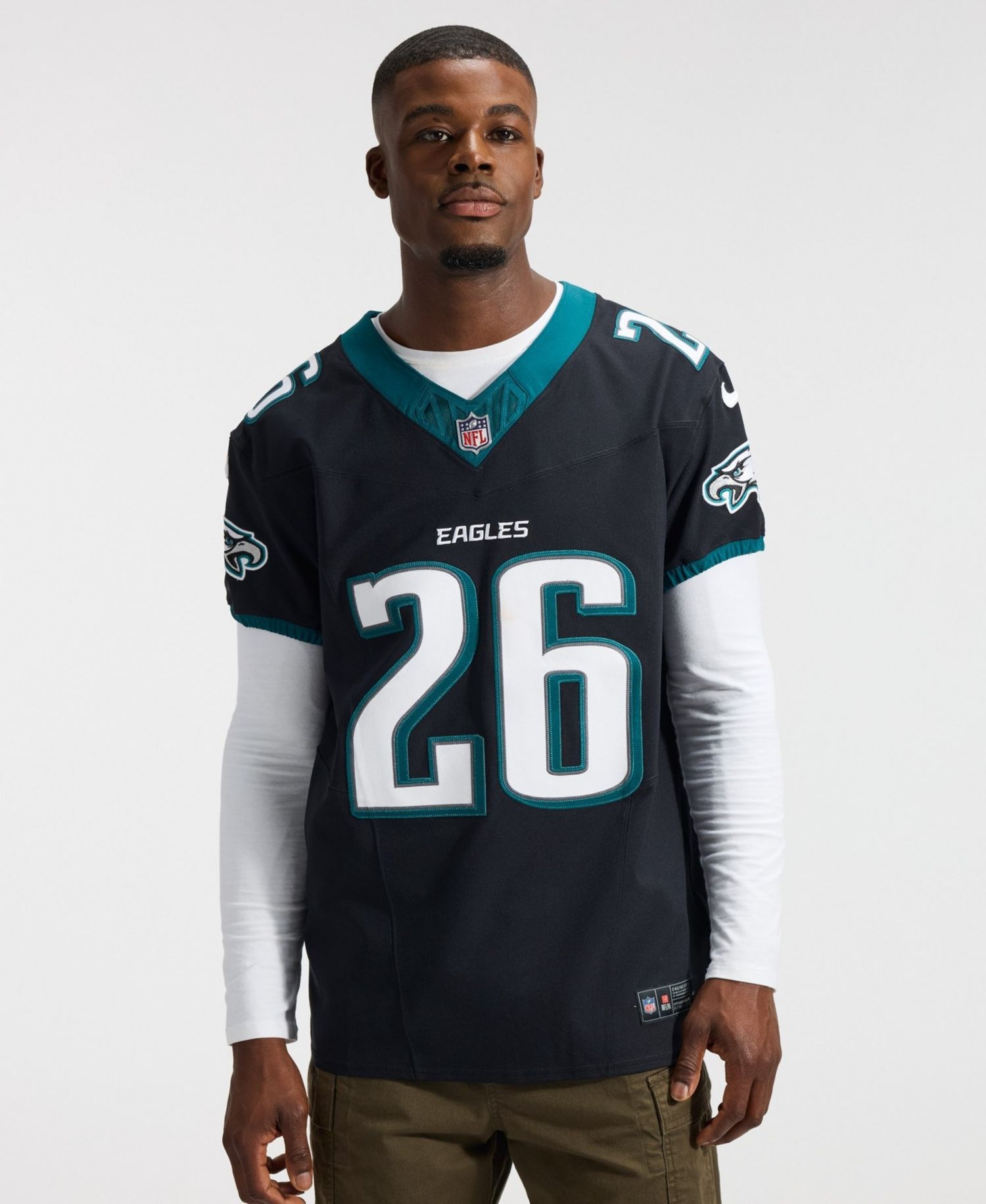 Men's Saquon Barkley Black Philadelphia Eagles Alternate Vapor F.U.S.E. Elite Jersey