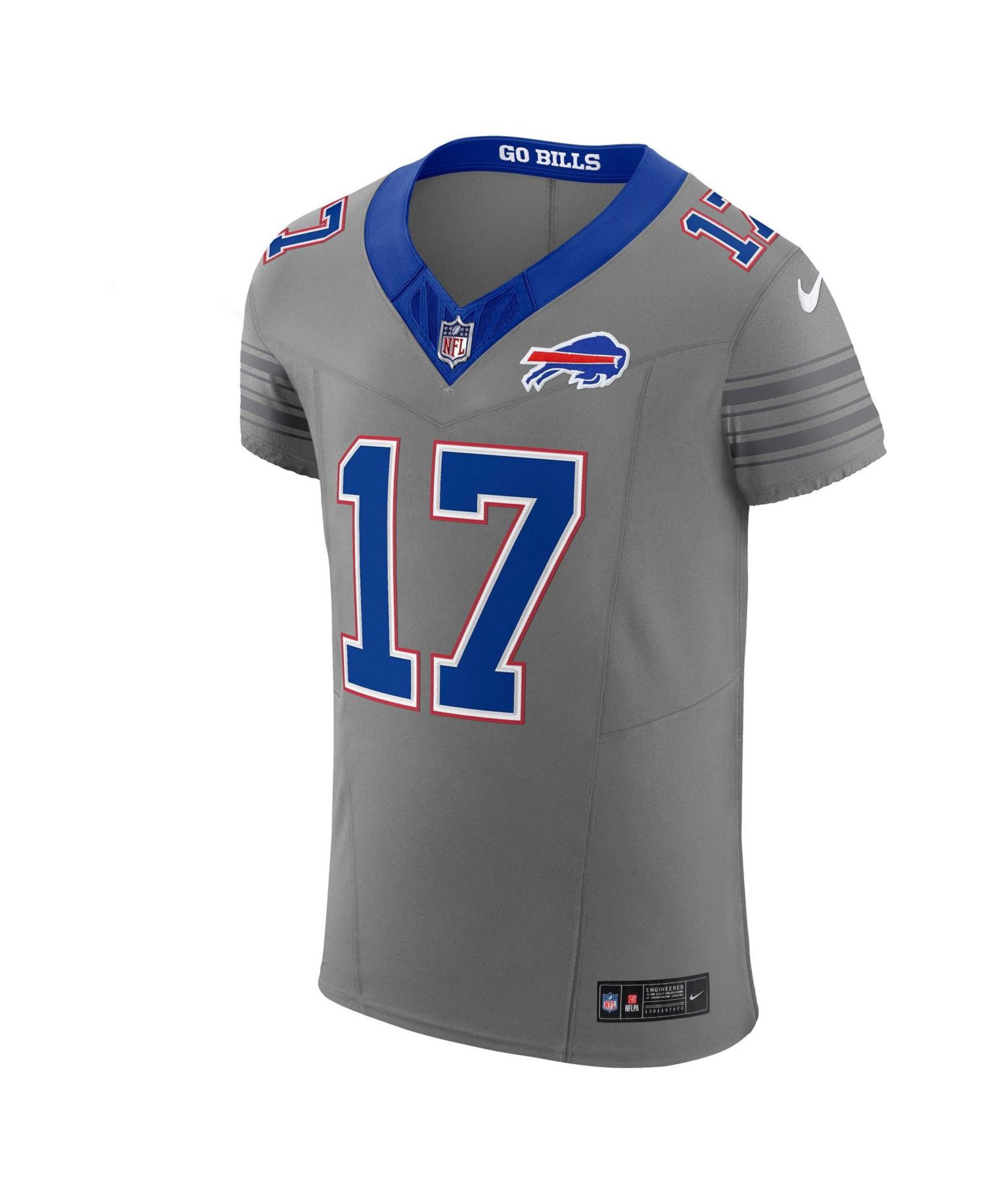 Men's Josh Allen Gray Buffalo Bills Nickel City Vapor F.U.S.E. Elite Jersey