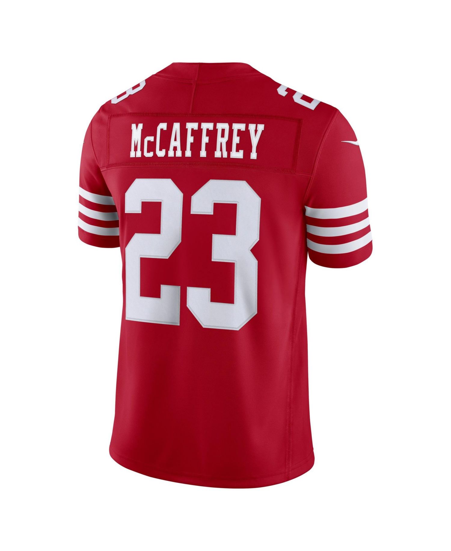 Men's Christian McCaffrey Scarlet San Francisco 49ers Vapor F.U.S.E. Stitched Limited Jersey
