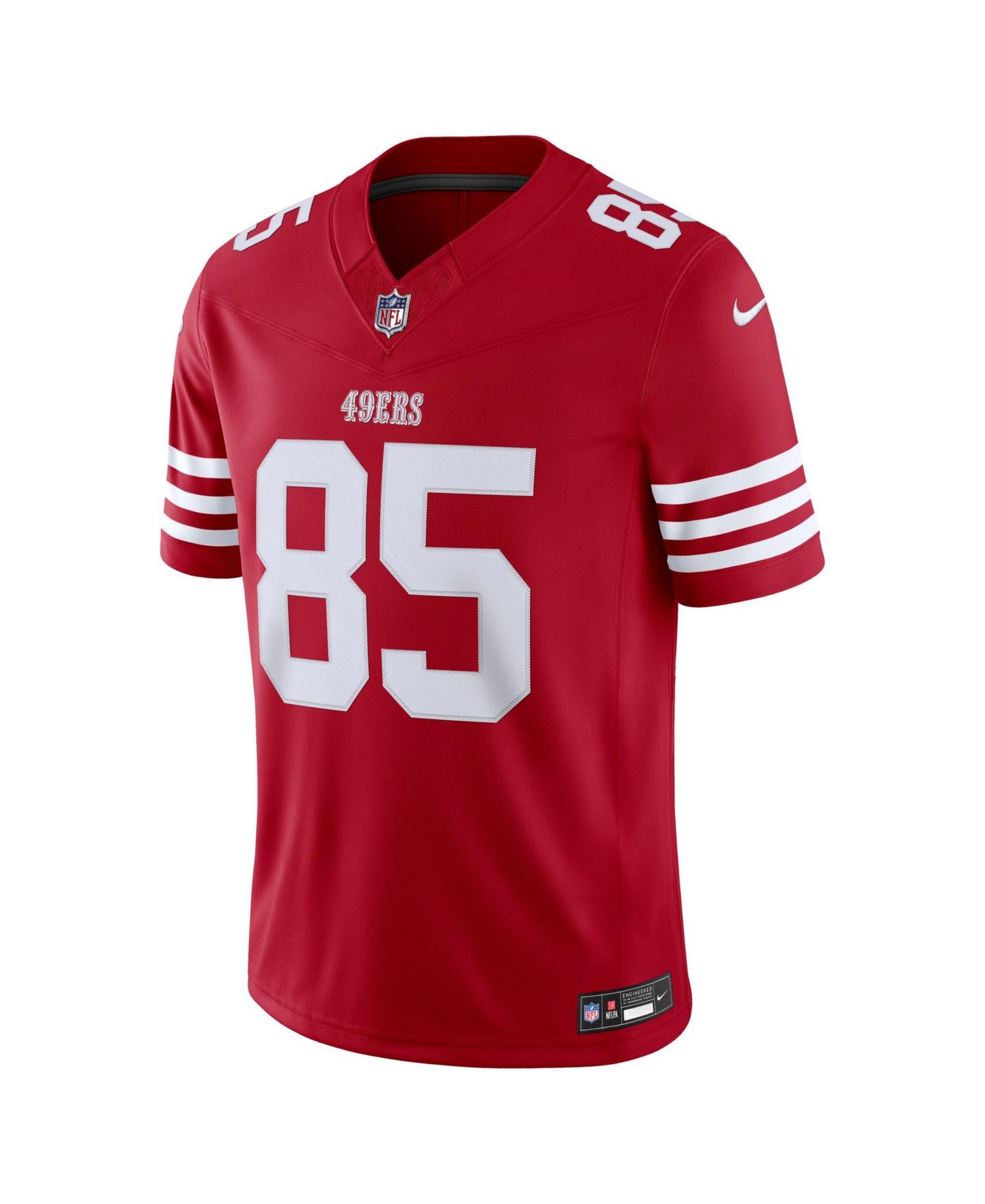 Men's George Kittle Scarlet San Francisco 49ers Vapor F.U.S.E. Stitched Limited Jersey