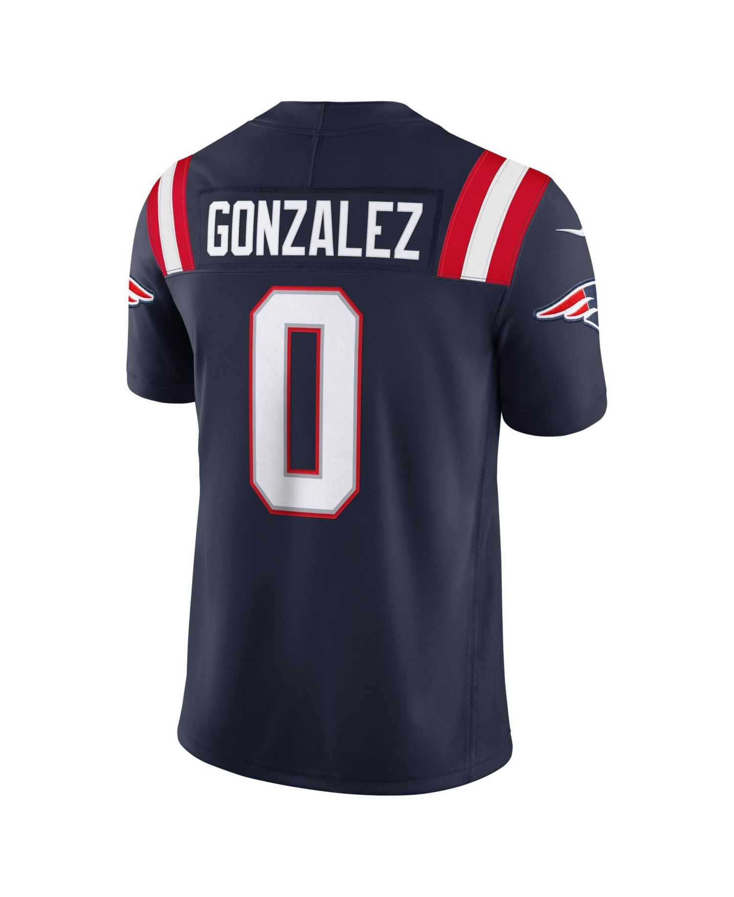Men's Christian Gonzalez Navy New England Patriots Vapor F.U.S.E. Stitched Limited Jersey