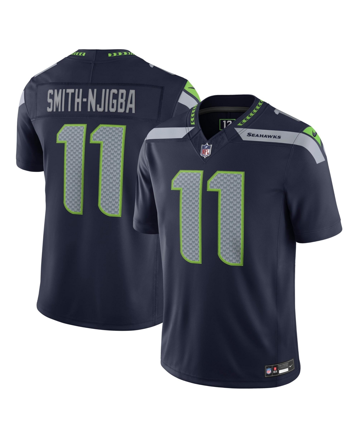 Nike Men's Jaxon Smith-Njigba College Navy Seattle Seahawks Vapor F.u.s.e. Stitched Limited Jersey