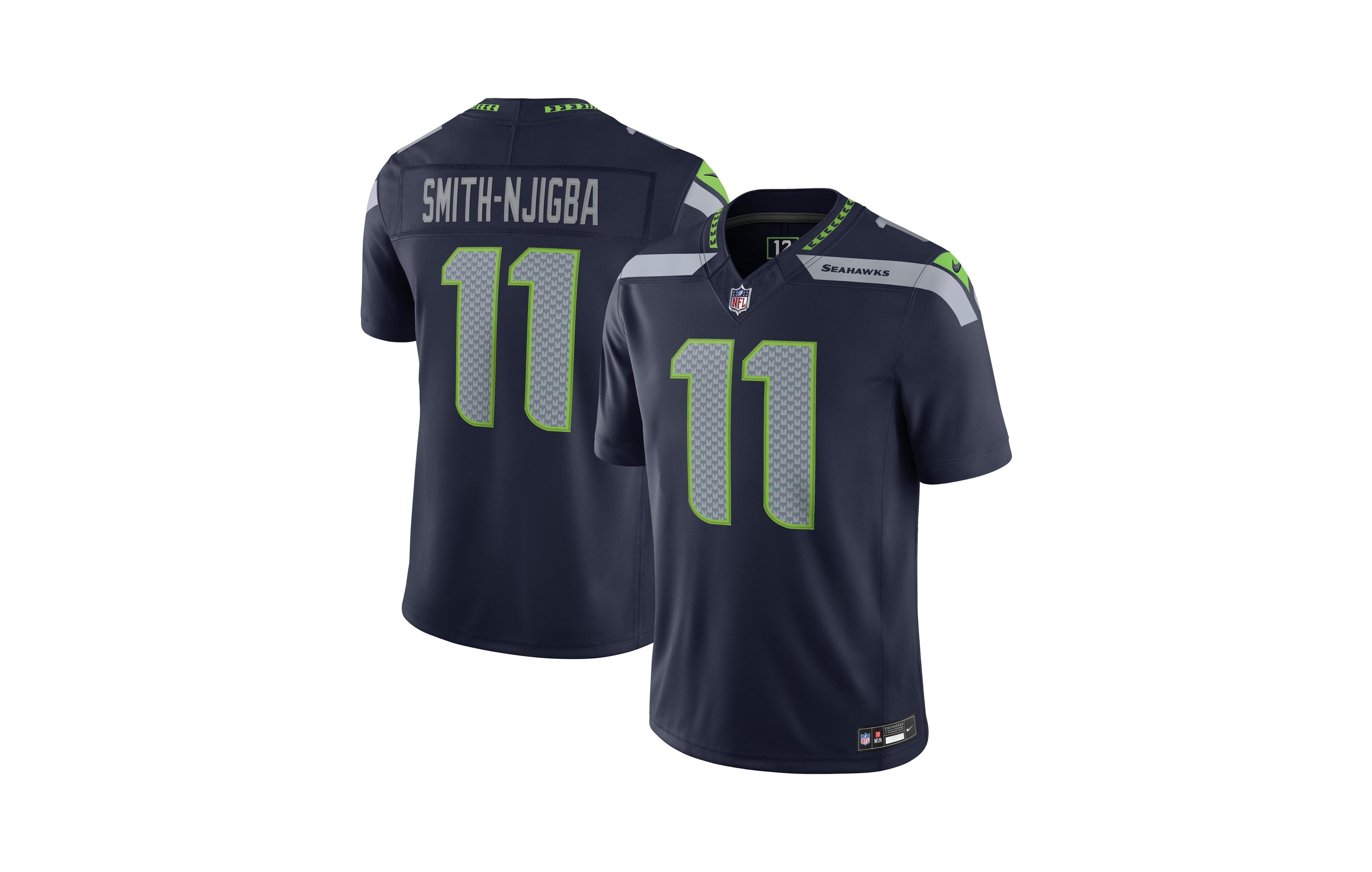 Nike Men's Jaxon Smith-Njigba College Navy Seattle Seahawks Vapor F.u.s.e. Stitched Limited Jersey