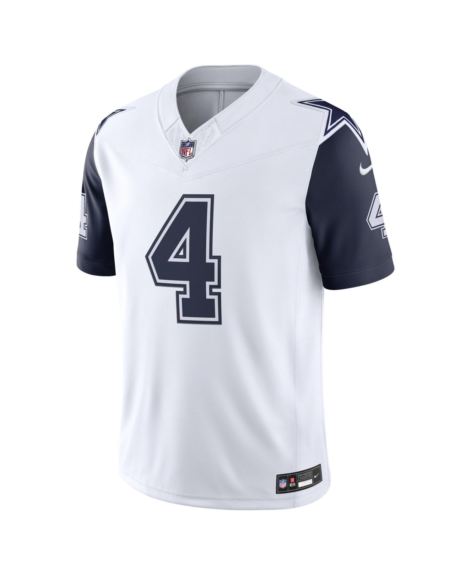 Men's Dak Prescott White Dallas Cowboys Alternate Vapor F.U.S.E. Stitched Limited Jersey