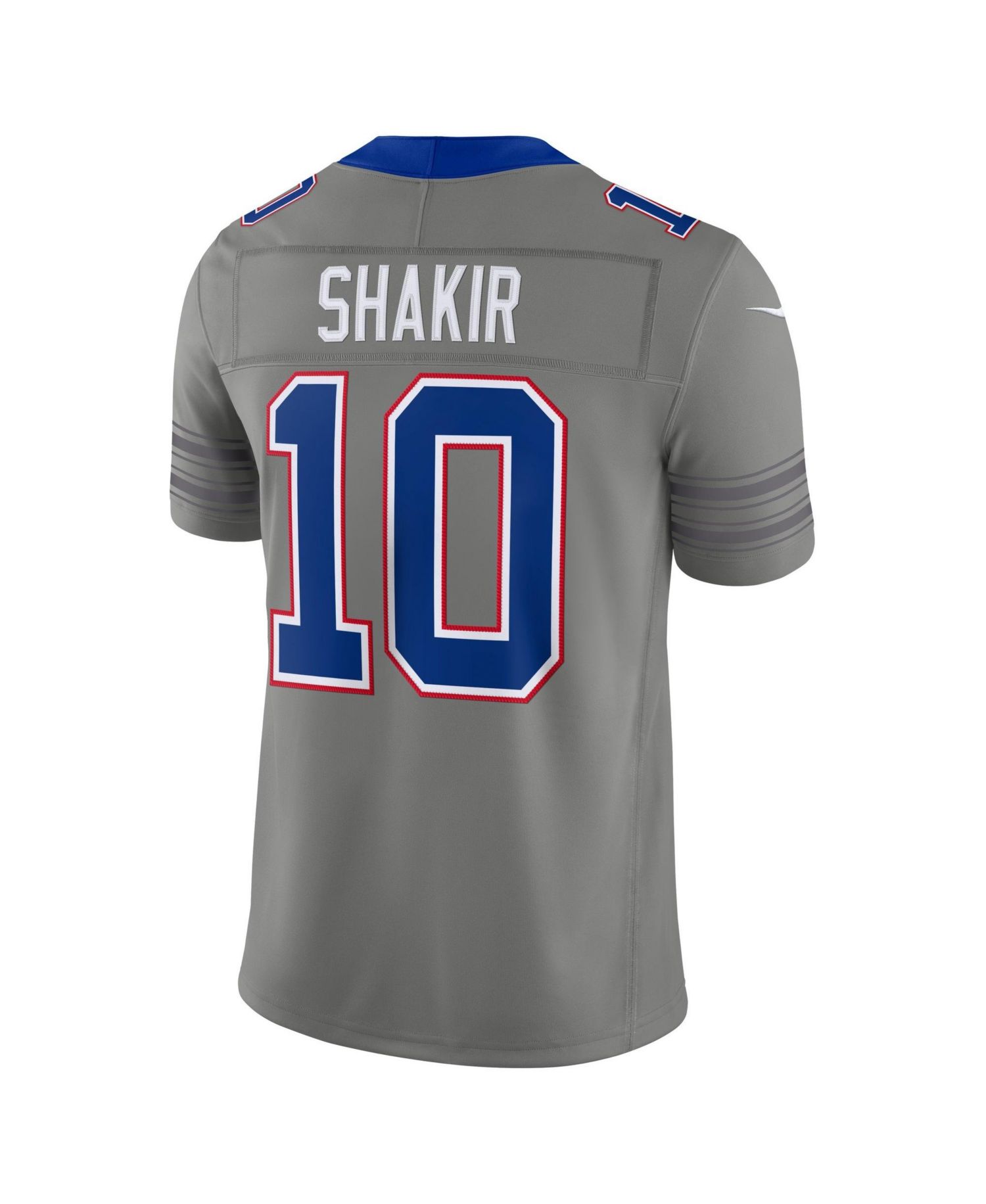 Men's Khalil Shakir Gray Buffalo Bills Nickel City Vapor F.U.S.E. Stitched Limited Jersey