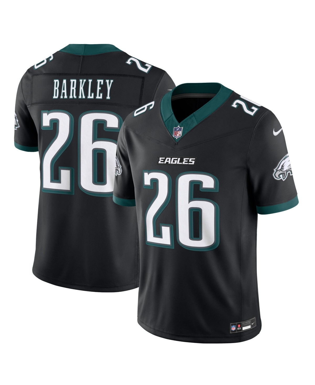 Nike Men's Saquon Barkley Black Philadelphia Eagles Alternate Vapor F.u.s.e. Stitched Limited Jersey
