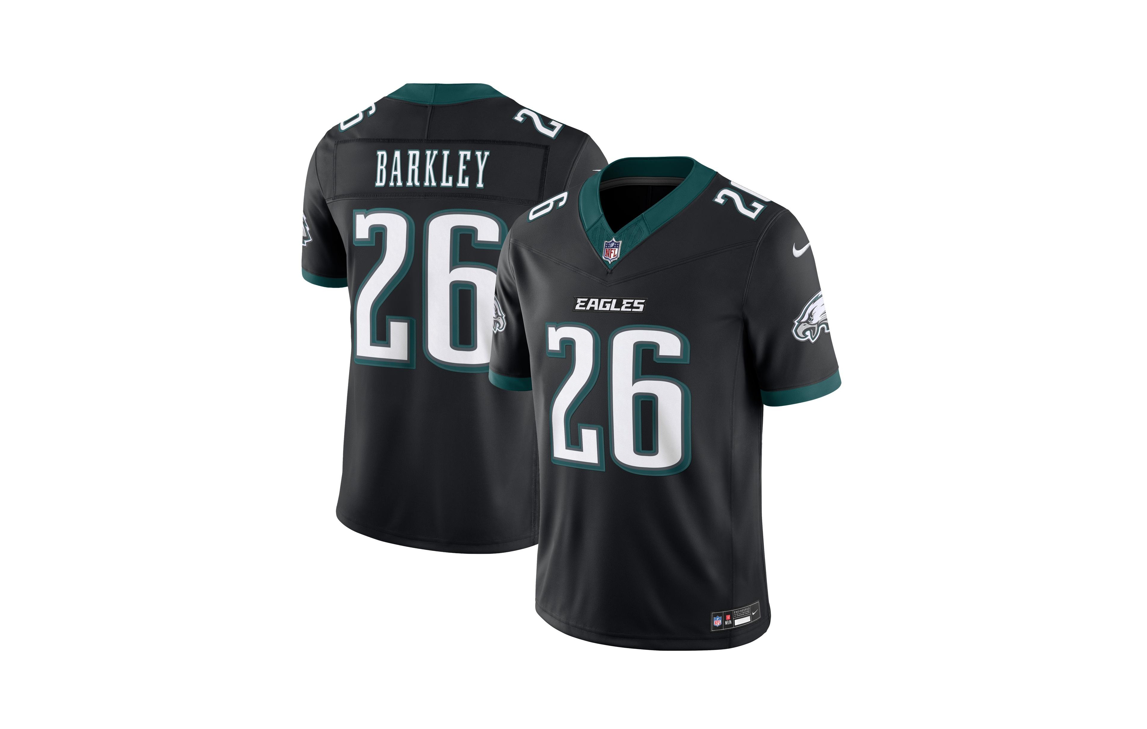 Nike Men's Saquon Barkley Black Philadelphia Eagles Alternate Vapor F.u.s.e. Stitched Limited Jersey