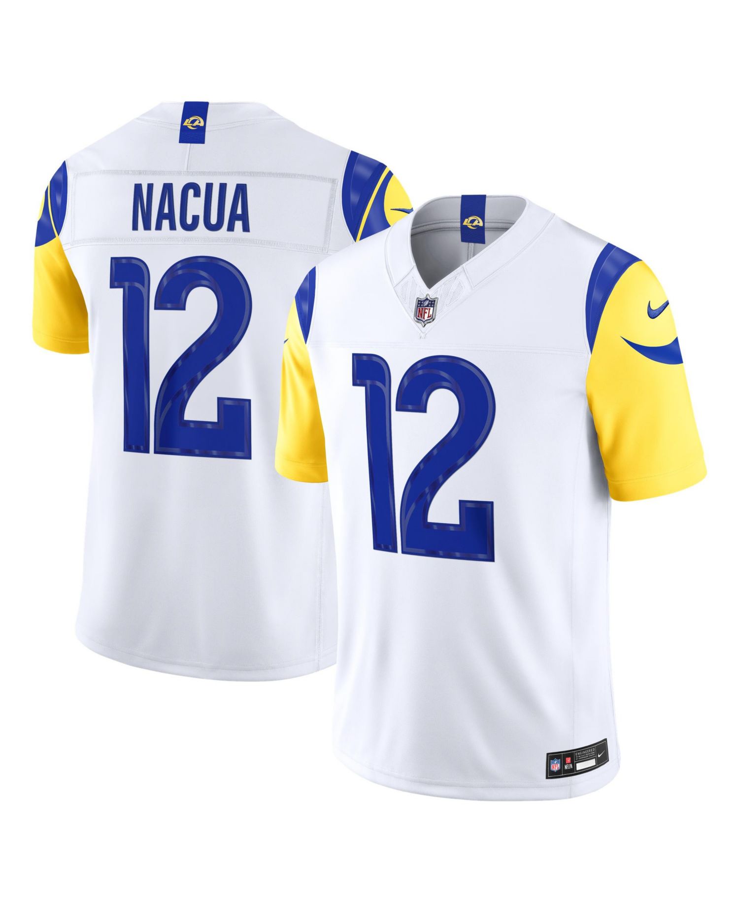 Men's Puka Nacua White Los Angeles Rams Vapor F.U.S.E. Stitched Limited Jersey