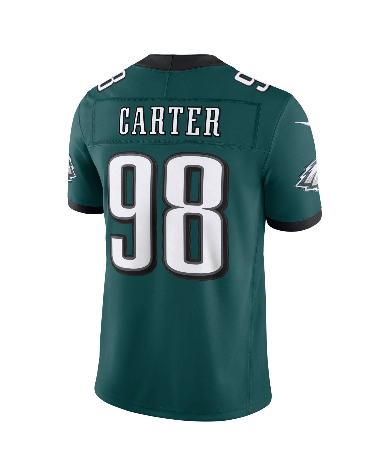 Men's Jalen Carter Midnight Green Philadelphia Eagles Vapor F.U.S.E. Stitched Limited Jersey