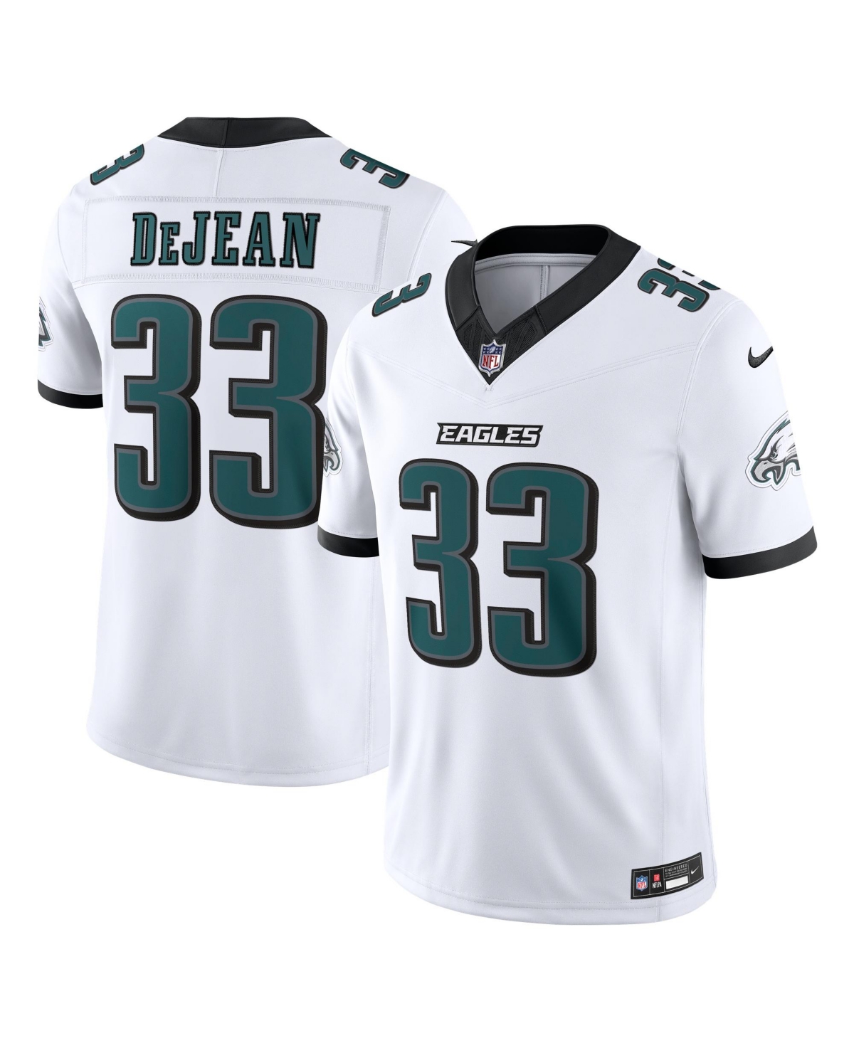 Nike Men's Cooper DeJean White Philadelphia Eagles Vapor F.u.s.e. Stitched Limited Jersey