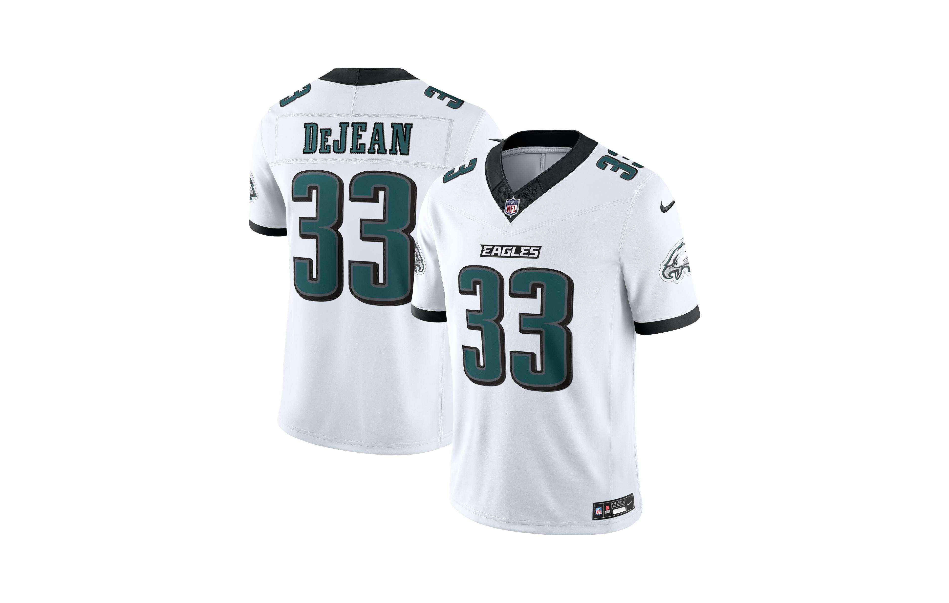 Nike Men's Cooper DeJean White Philadelphia Eagles Vapor F.u.s.e. Stitched Limited Jersey