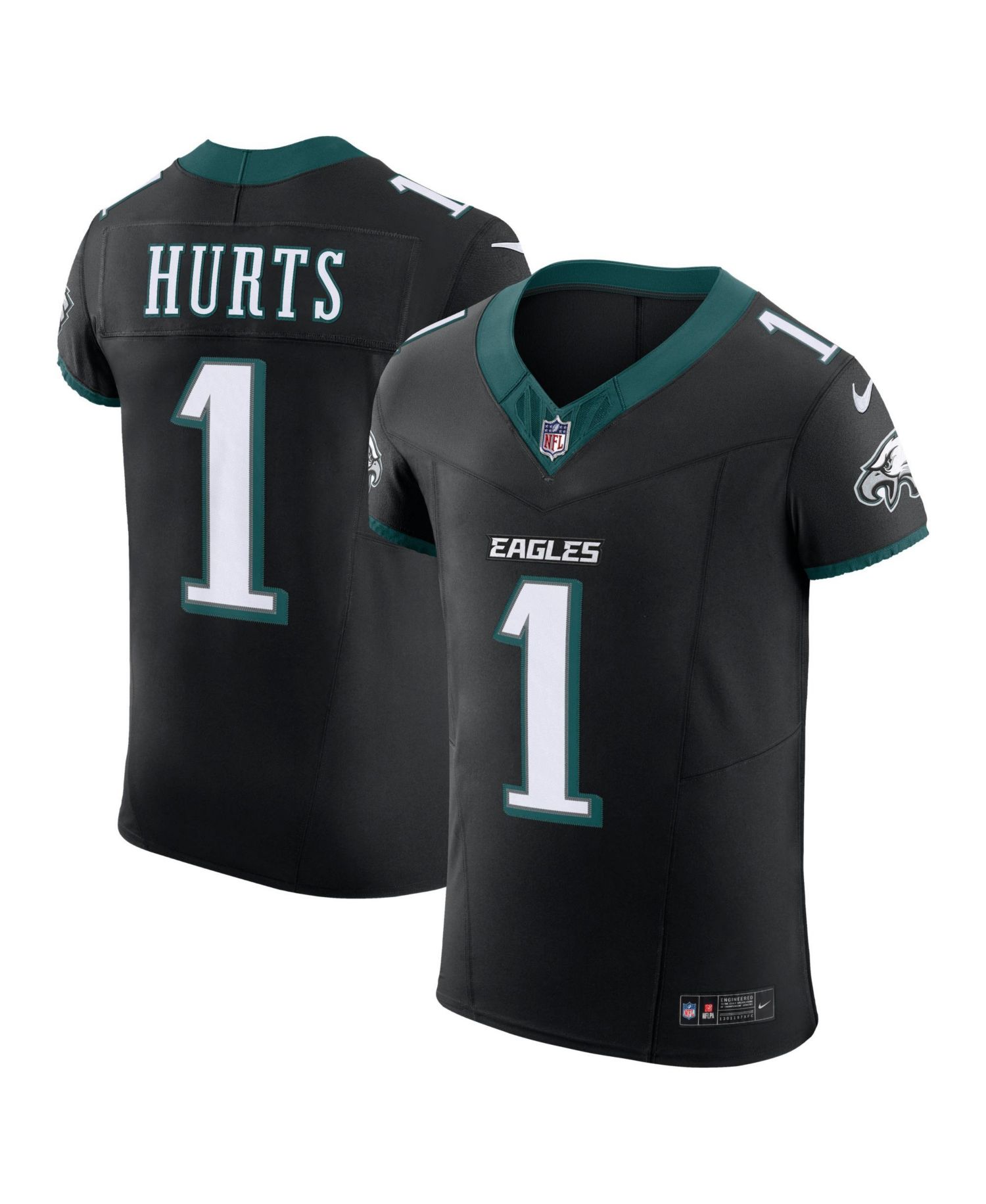 Men's Jalen Hurts Black Philadelphia Eagles Alternate Vapor F.U.S.E. Elite Jersey
