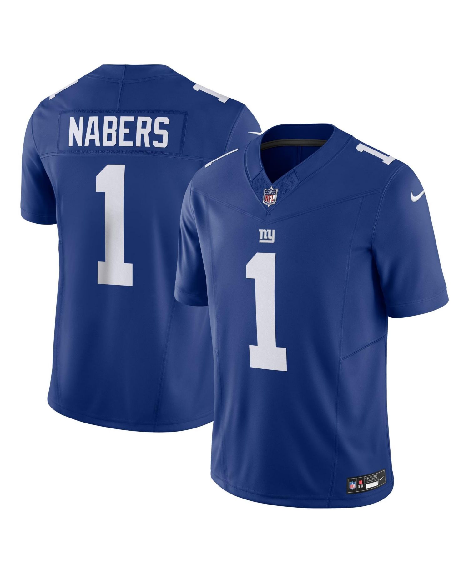 Men's Malik Nabers Royal New York Giants Vapor F.U.S.E. Limited Jersey