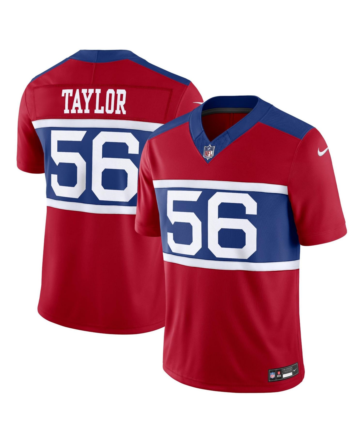 Men's Lawrence Taylor Century Red New York Giants Alternate Vapor F.U.S.E. Retired Player Limited Jersey