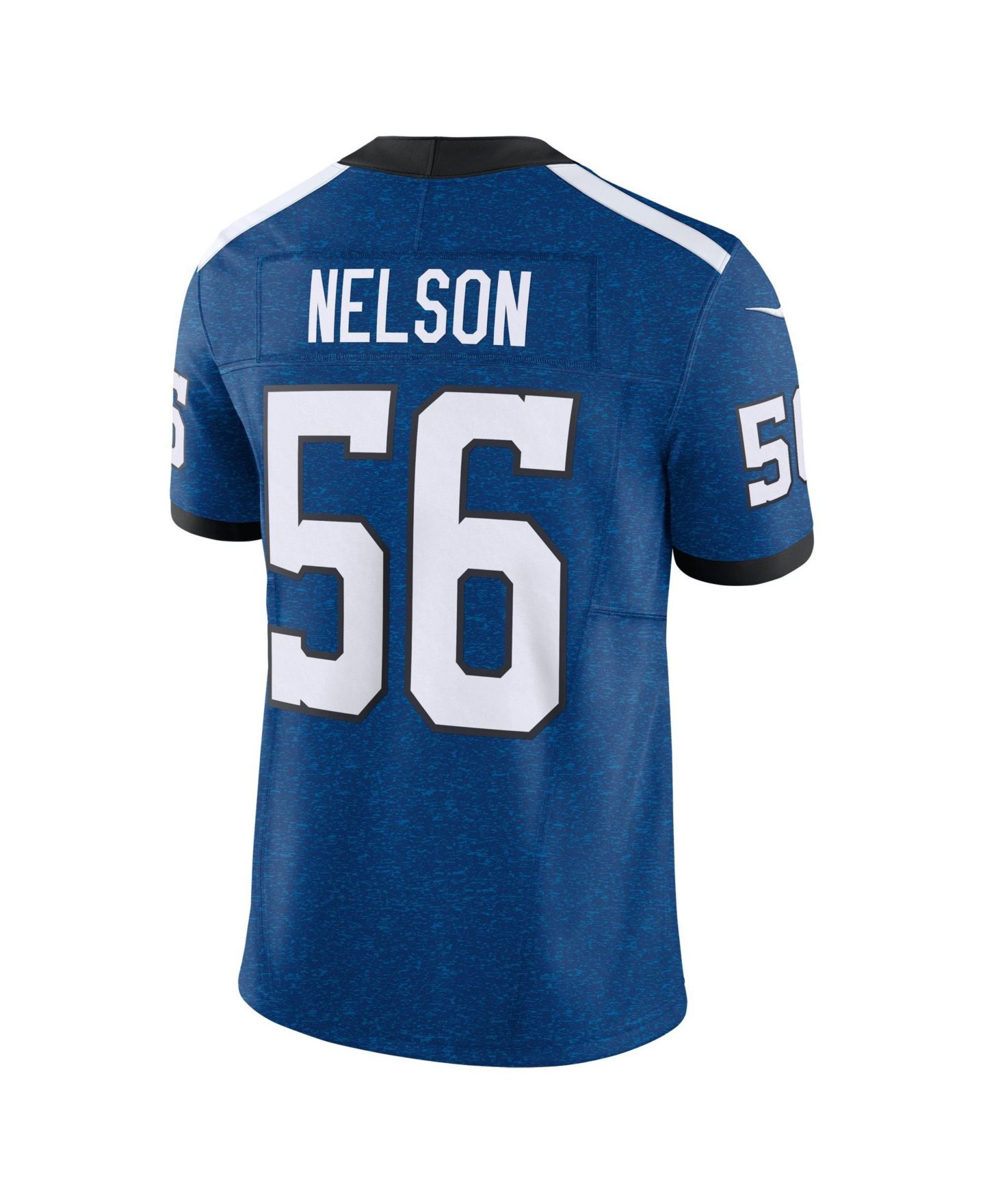 Мужской топ Nike Quenton Nelson Royal Indianapolis Colts Indiana Nights Alternate Vapor F.U.S.E. Limited Jersey — фото 3