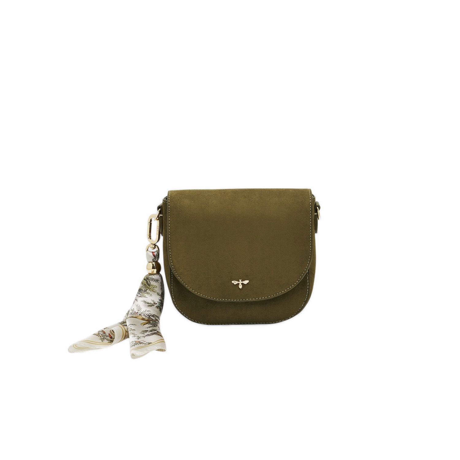 Beth Faux Suede Saddle Bag
