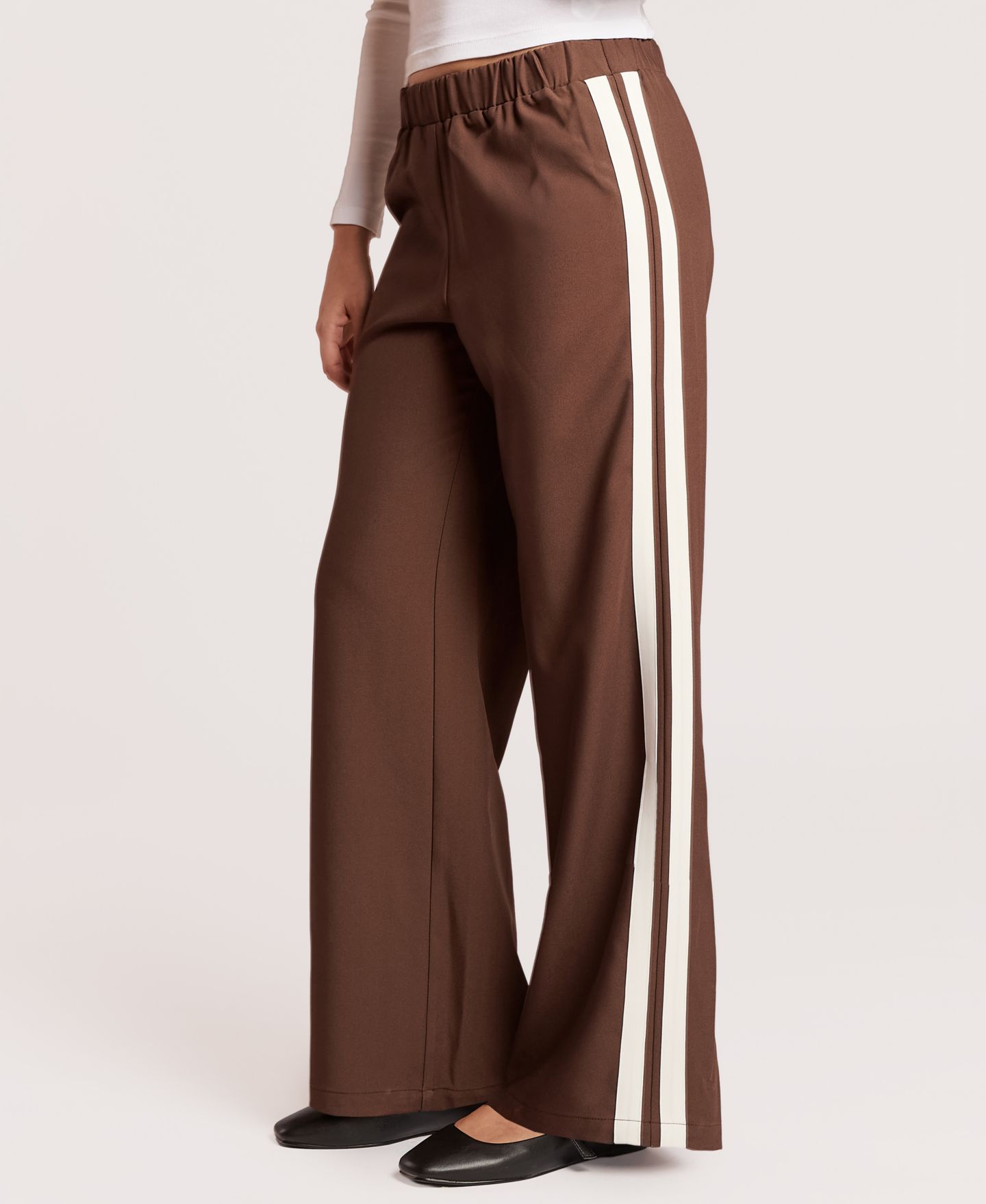 Женские брюки 4th & Reckless Tammy High-Rise Pull-On Wide-Leg, цвет: Шоколадный — фото 5
