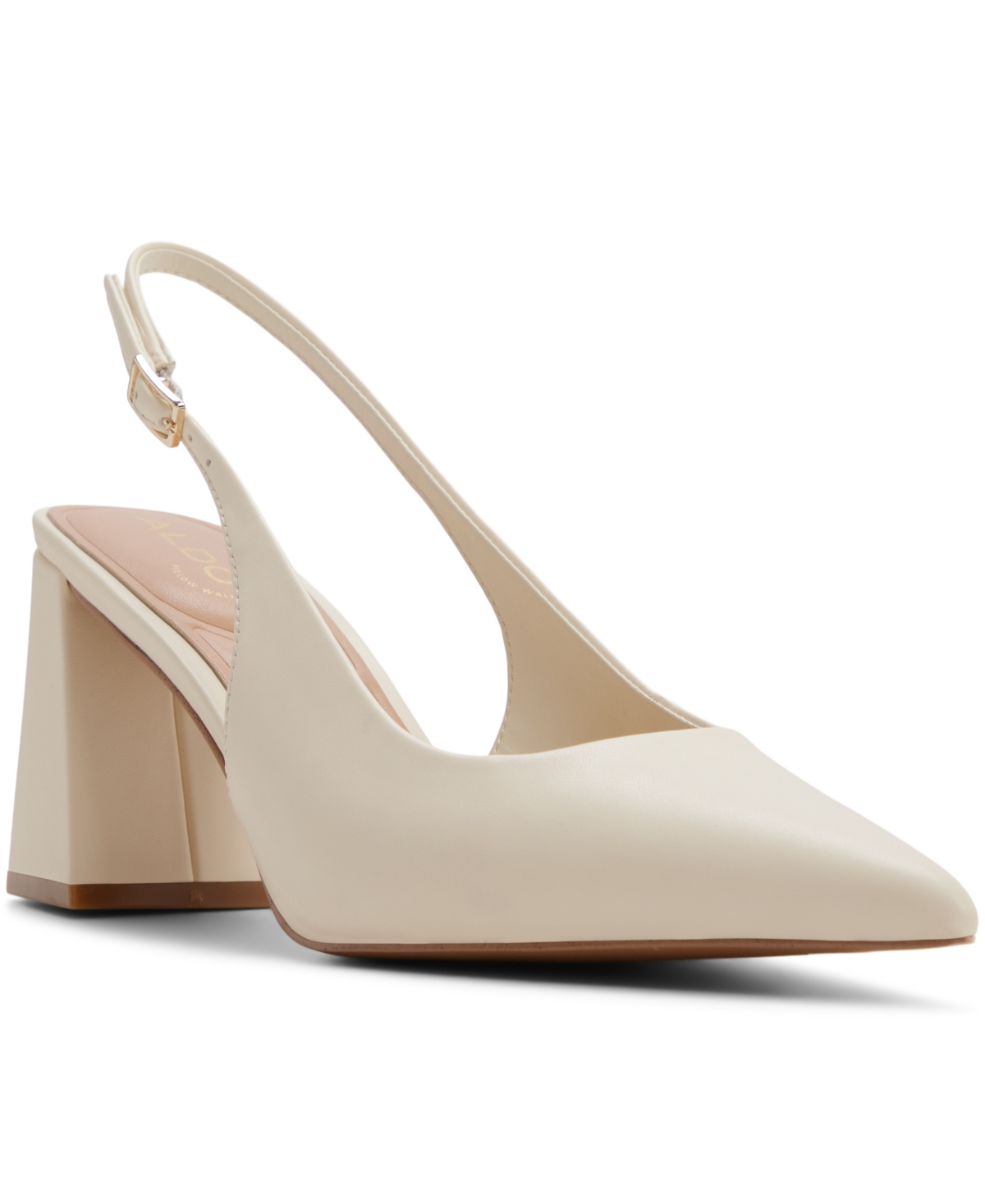 Aldo Women's Jannette Pointed Toe Dress Pumps - White Smooth