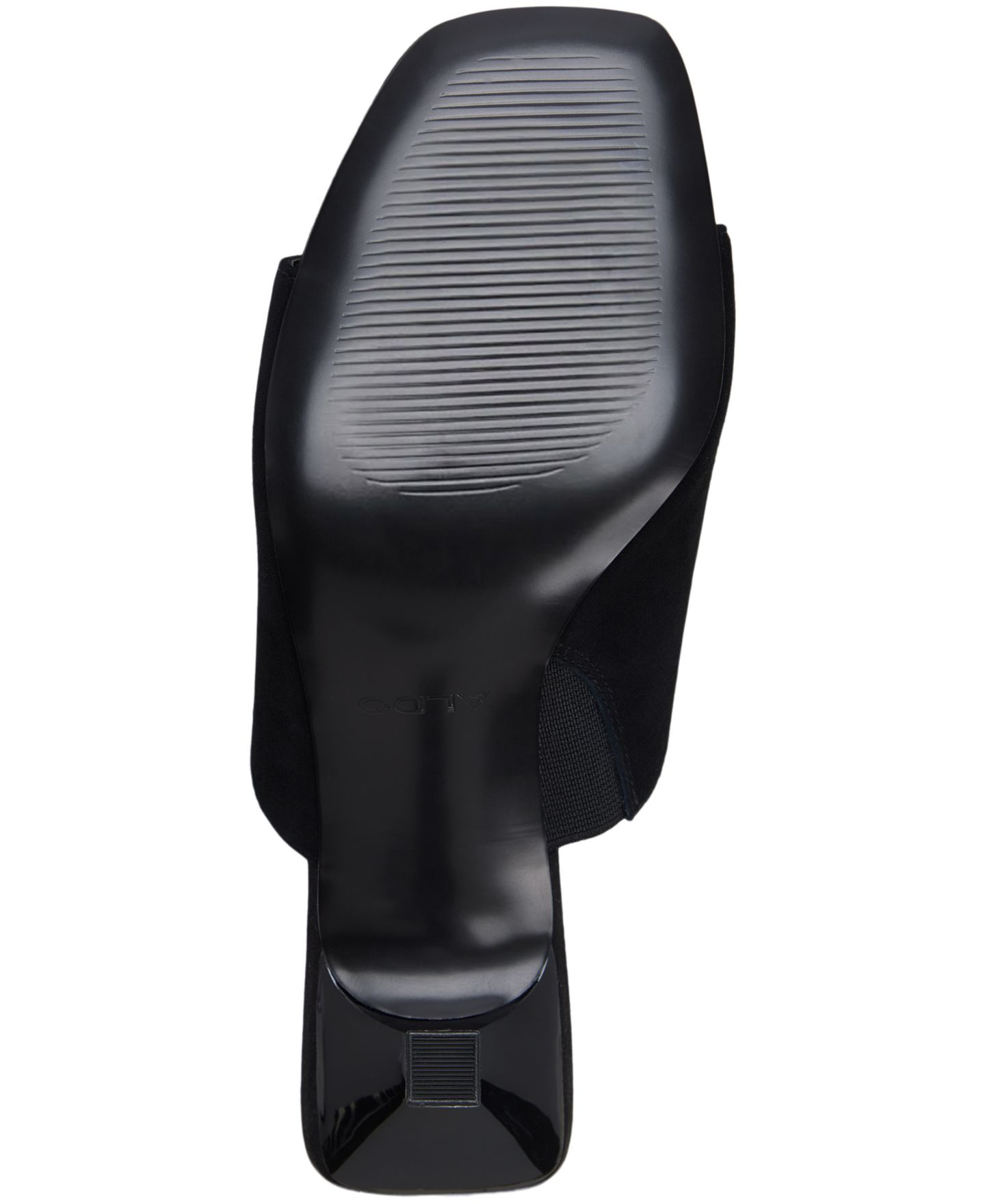 Женские сандалии ALDO Sidema Slip-On Dress Sandals, цвет: Чёрный замшевый — фото 5