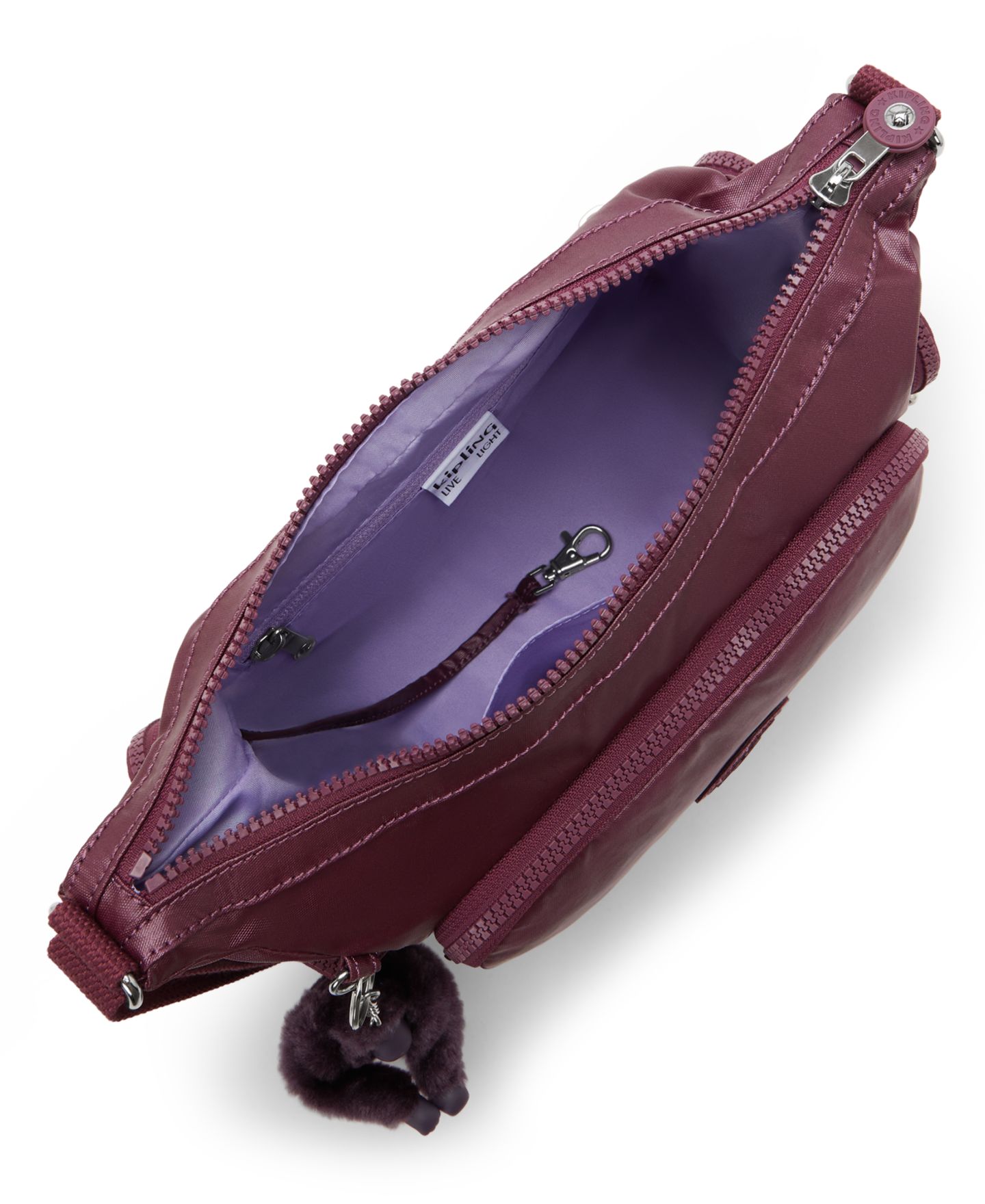 Женская сумка Kipling Gabb Medium Adjustable Crossbody, цвет: Виноградный винный — фото 3
