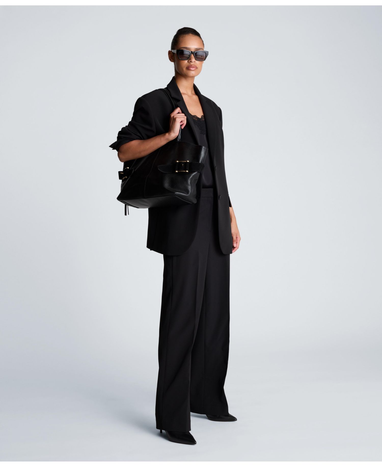 Women's Luxe Stretch Twill Two-Button Boyfriend Blazer