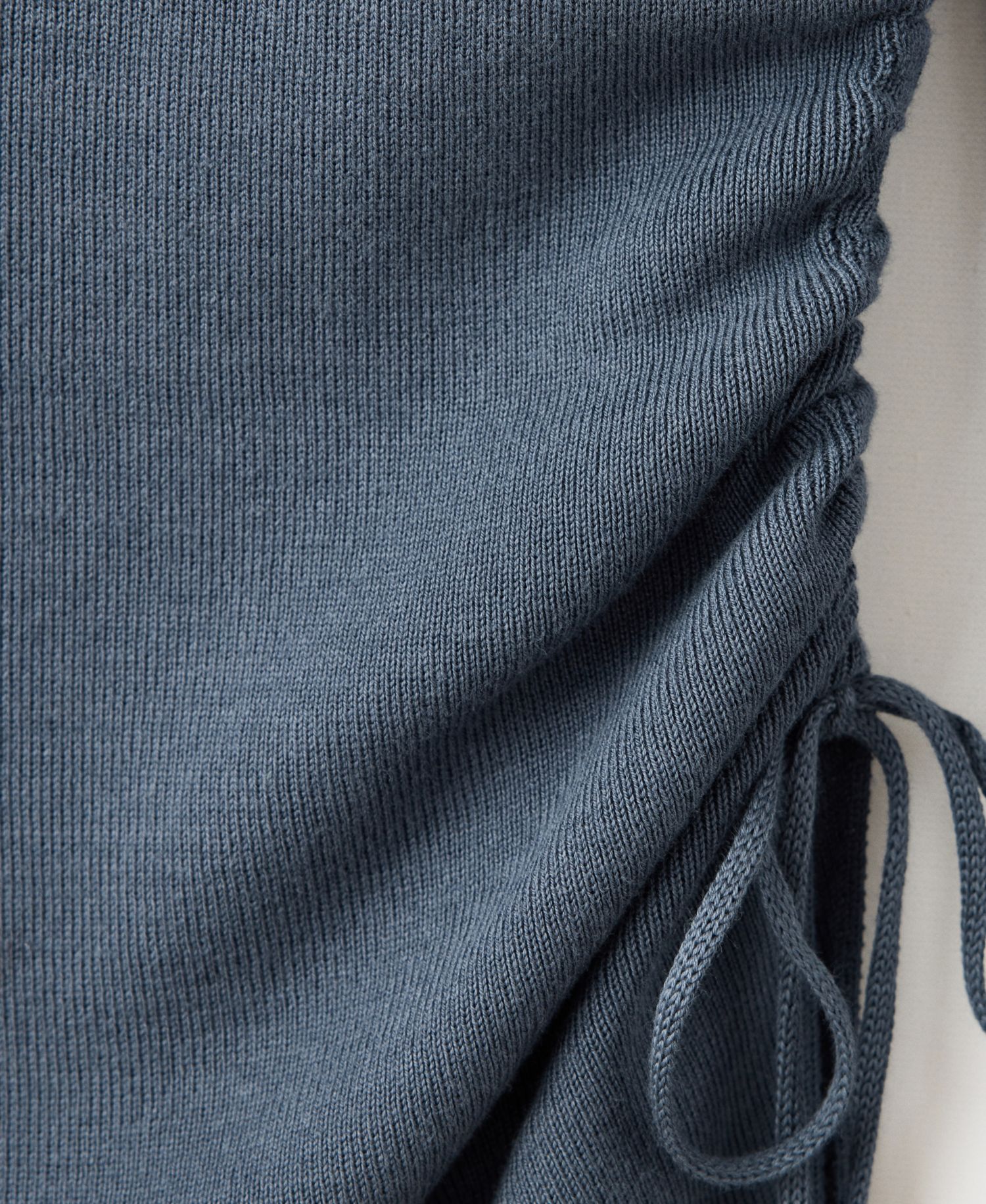 Women's Ruched Fine-Knit Sweater