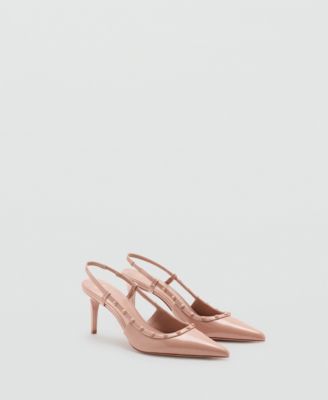 Women's Patent Pointed-Toe Slingback Pumps