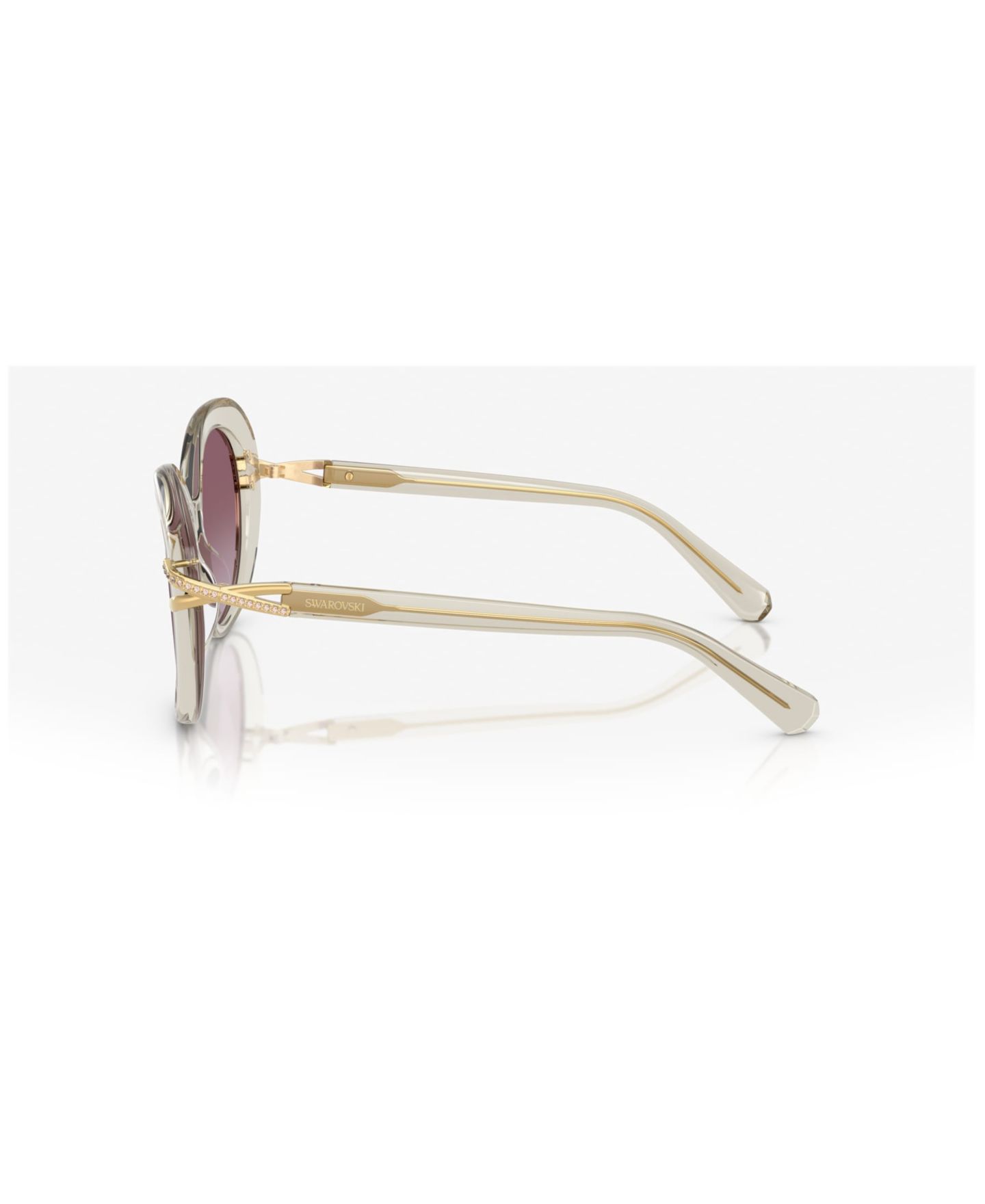 Женские солнцезащитные очки Swarovski Sunglasses, SK6026, цвет: Чёрный — фото 9