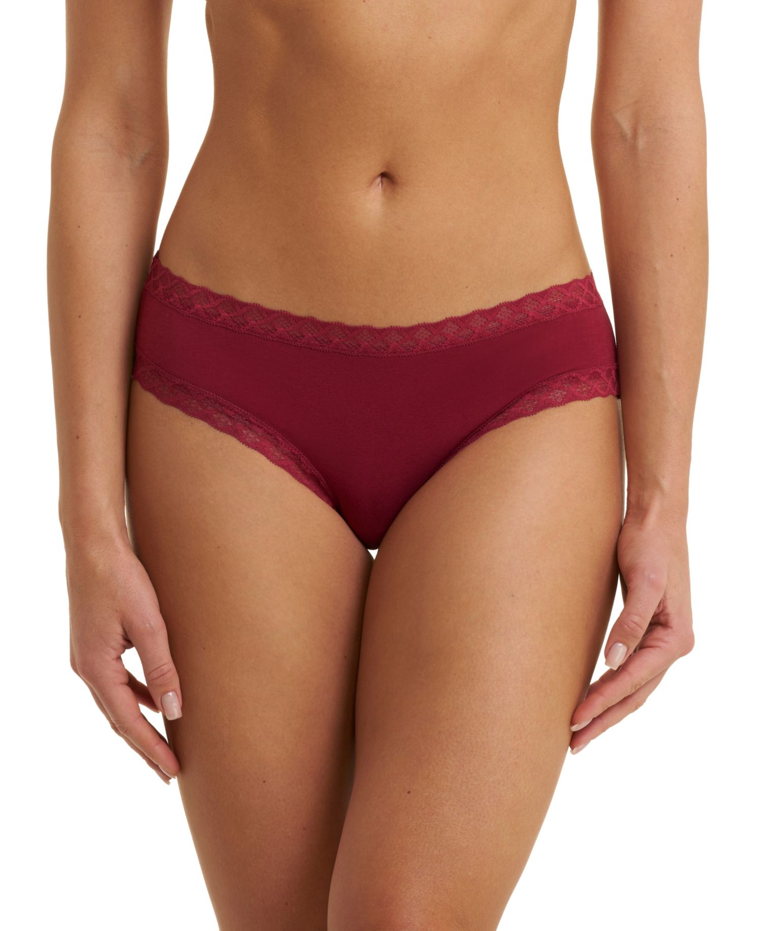 Women's Bliss Lace-Trim Cotton Brief Underwear 156058