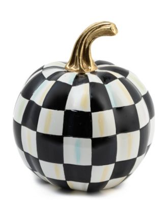 Courtly Check Glossy Mini Pumpkin