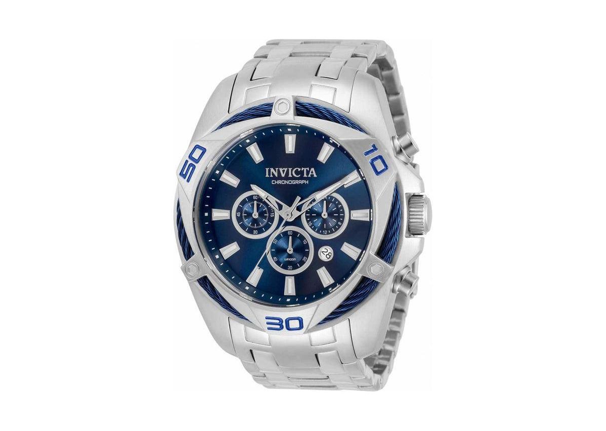 Invicta Bolt 32373 Men's 50mm Quartz Chronograph Watch - Silver