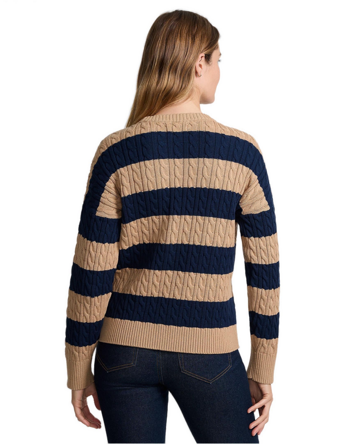 Lands' End Women's Drifter Classic Cable Sweater
