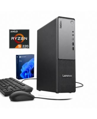 ThinkCentre neo 55s Business SFF Desktop, AMD Ryzen 5 220, AMD Radeon Graphics, 8GB DDR5, 256GB SSD, Wi-Fi 7, Win11 Pro, Black