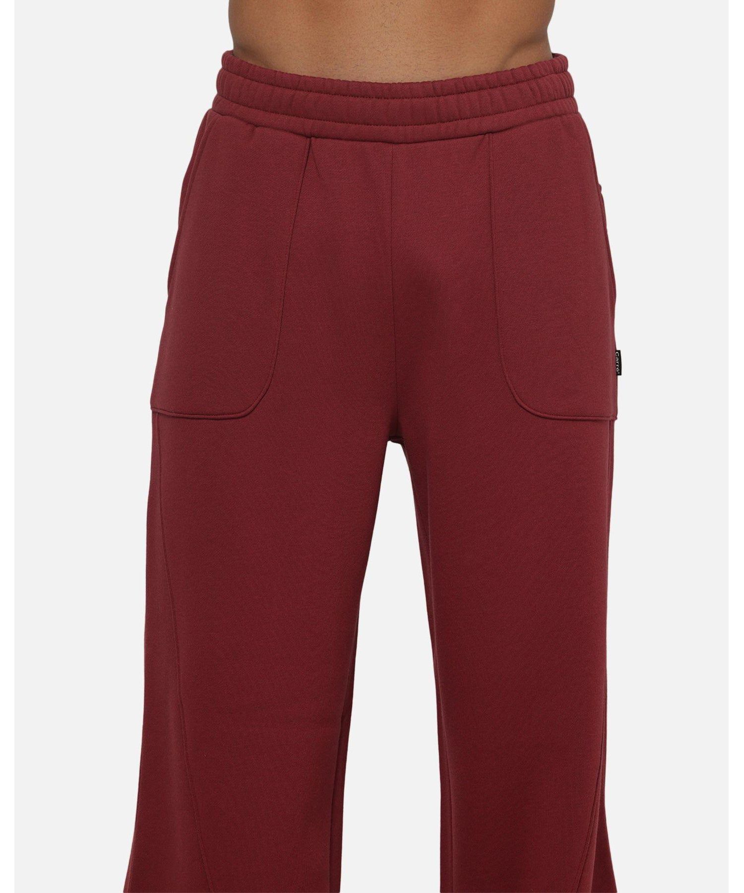 Men's Varsity Oversized Wide-Leg Track Pants