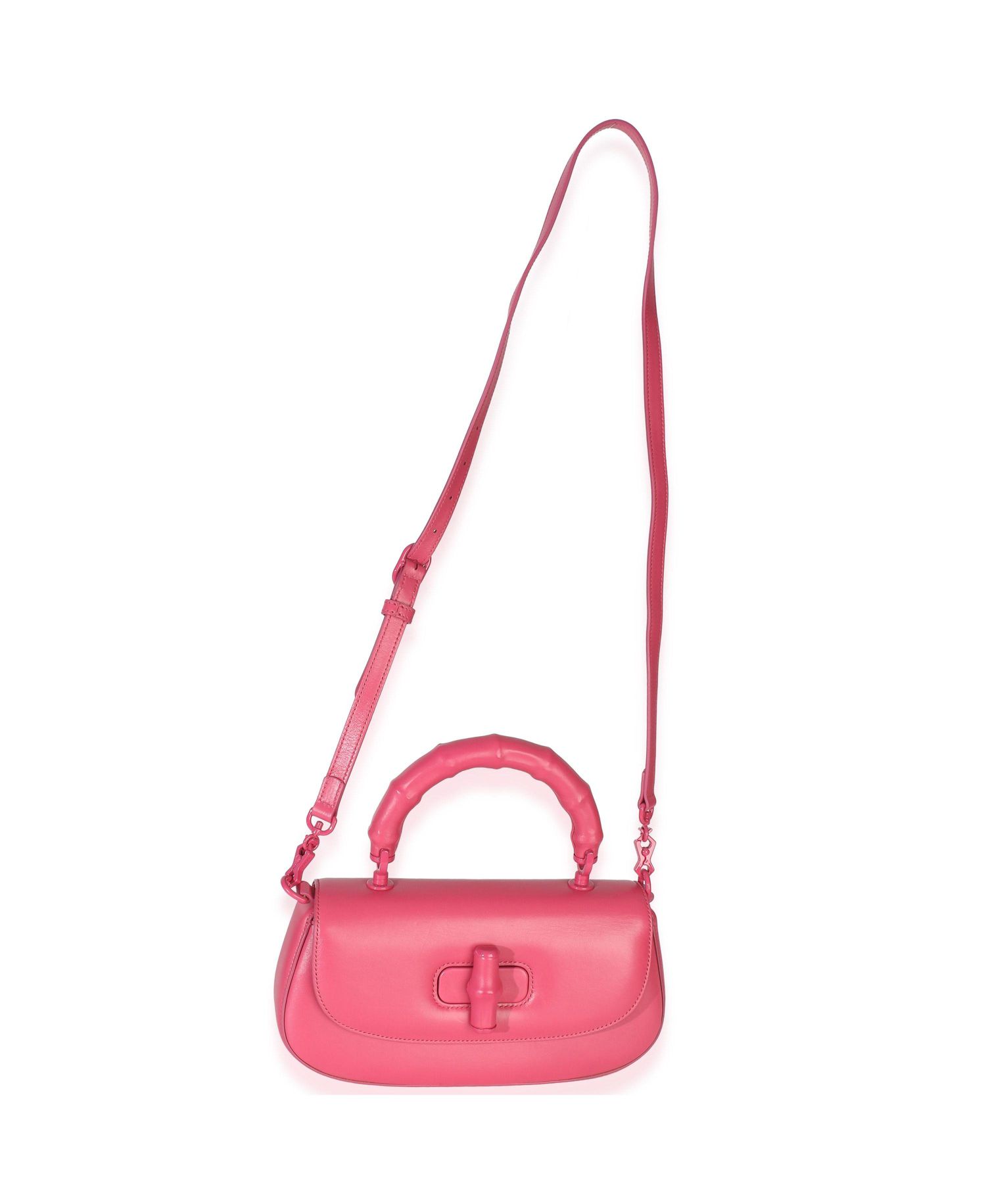 Pink Calfskin Medium Bamboo Diva Bag