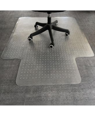 Rose Pattern Office Chair Mat Carpet Floor Protector Anti Slip Crack Resistant Smooth Rolling