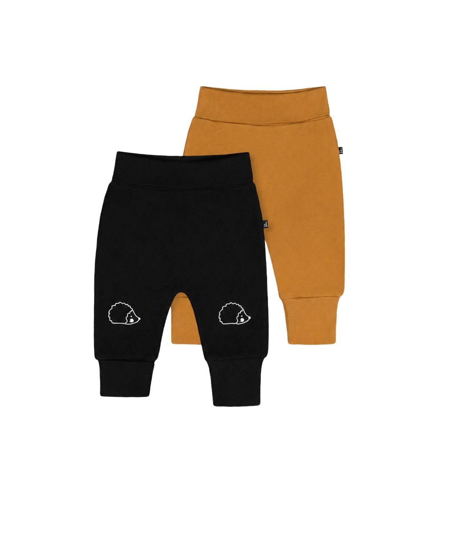 Baby Boys' Pull-On Folded Cuffs Pants, 2-Pack
